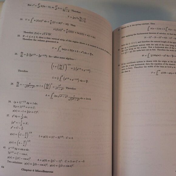 Calculus And Analytic Geometry Student Solution Manual 4th Ed 1994 PB - Picture 9 of 10